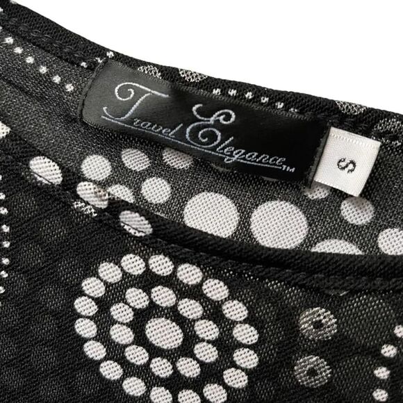 Travel Elegance Women’s Sheer 1/2 Sleeve Blouse | Small - Picture 6 of 6